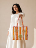 Tropical Tote Bag with Zip: 16 inches