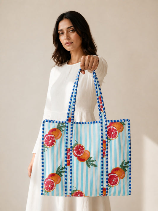 Fruity Special Tote Bag with Zip