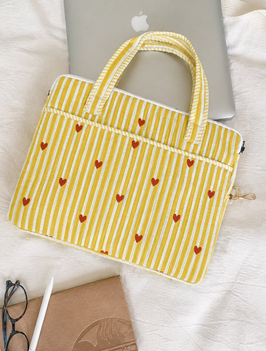 Heartthtob Special · Quilted Cotton Laptop Sleeve
