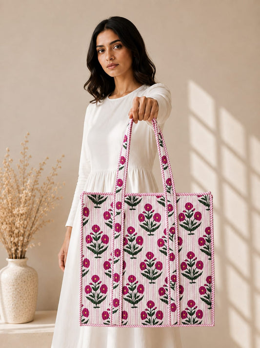 Secret Garden Tote Bag with Zip