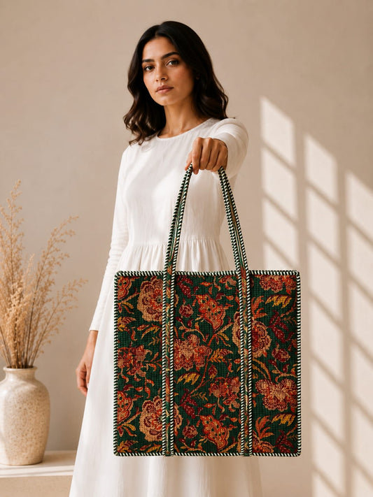 Royal Tote Bag with Zip