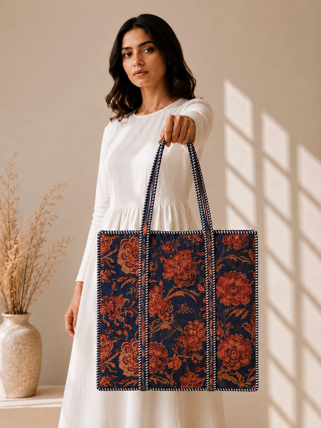 Royal Tote Bag with Zip