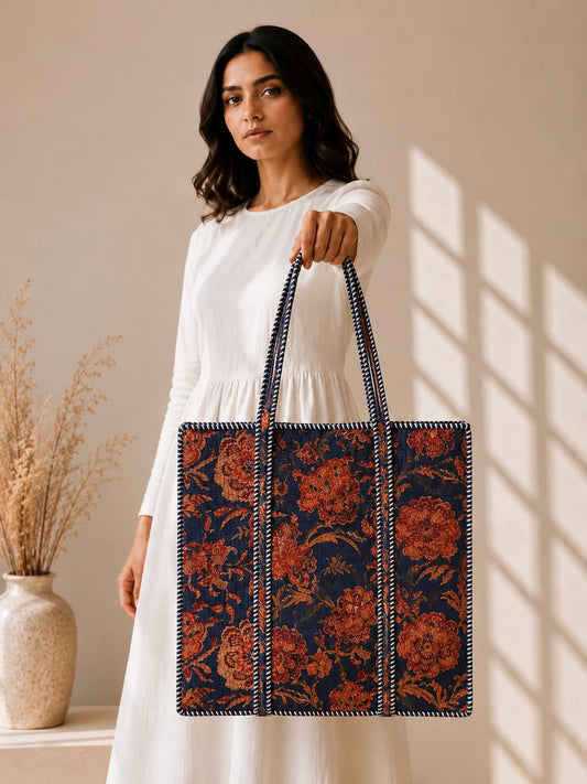 Royal Tote Bag with Zip