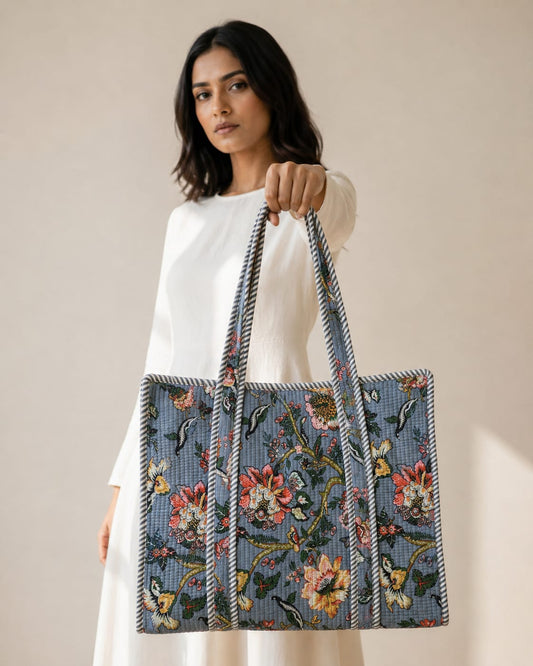 Evergreen Tote Bag with Zip