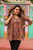 Red Horizon Pure Cotton Short Kurti