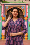 Twilight Blush Pure Cotton Short Kurti