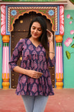 Twilight Blush Pure Cotton Short Kurti