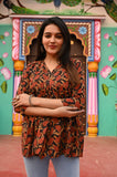 Midnight Muse Pure Cotton Short Kurti