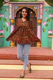 Midnight Muse Pure Cotton Short Kurti