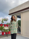 Floral Pure Cotton Short Kurti