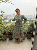 Green Meadow Pure Cotton Dress With Pocket
