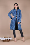 Bagru Hand Block Printed 2-Layer Winter Jacket