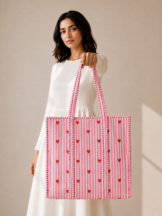 Limited Edition Heartthrob Tote Bag with Zip