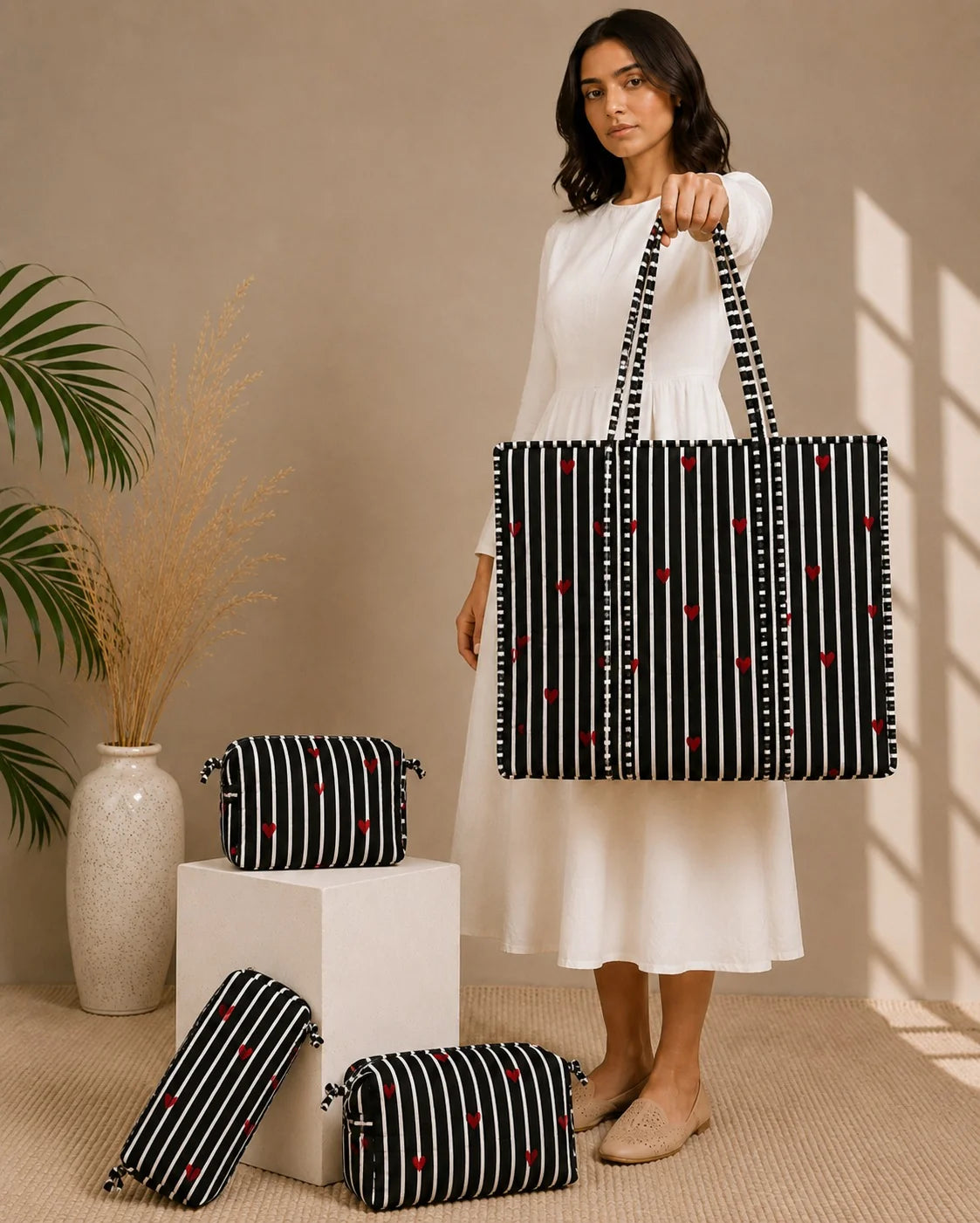 Limited Edition Heartthrob Tote Bag with Zip