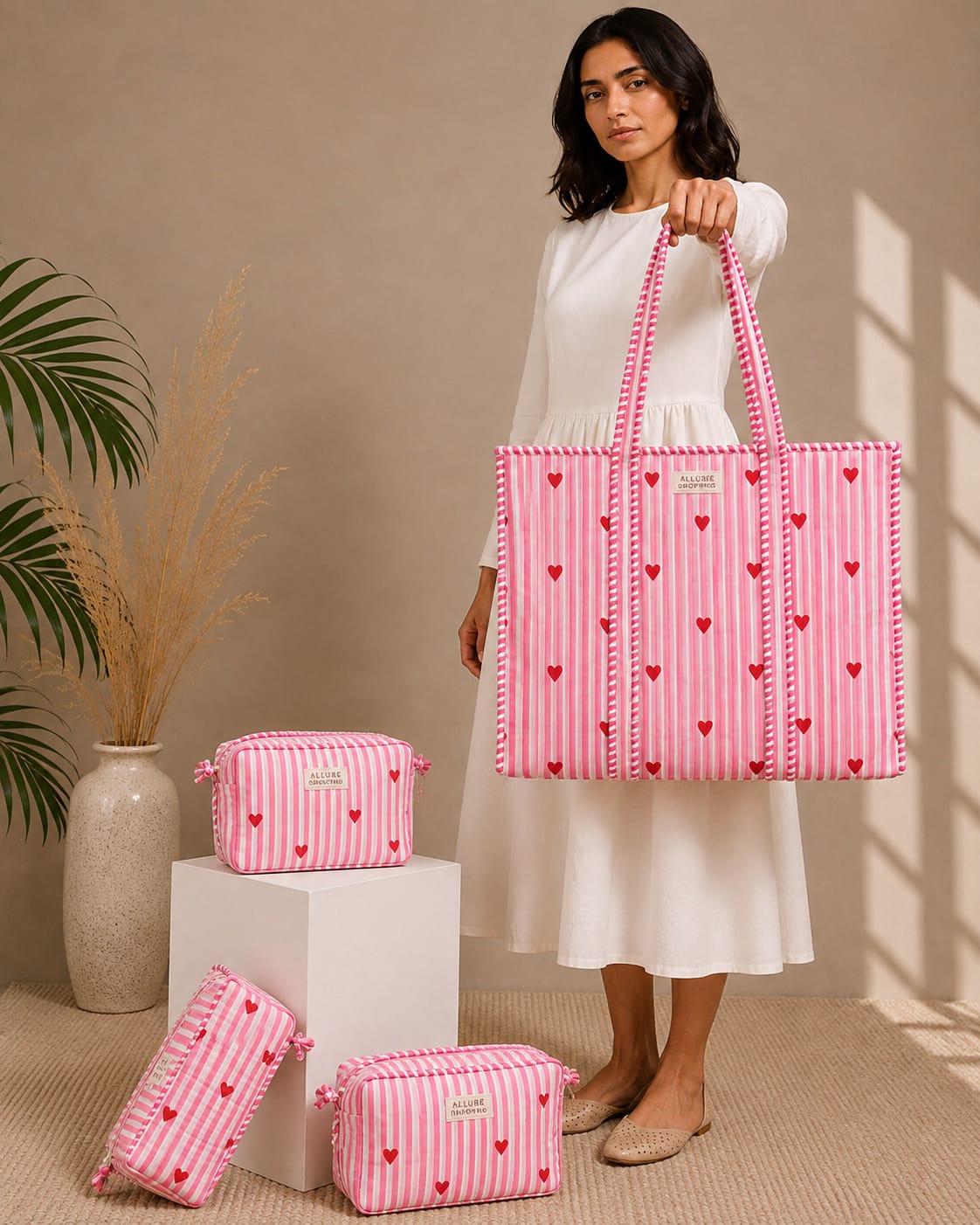 Limited Edition Heartthrob Tote Bag with Zip