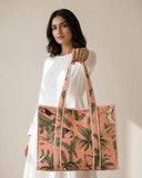 Jungle Glow Tote Bag with Zip