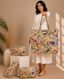 Beige Garden Bag with Zip