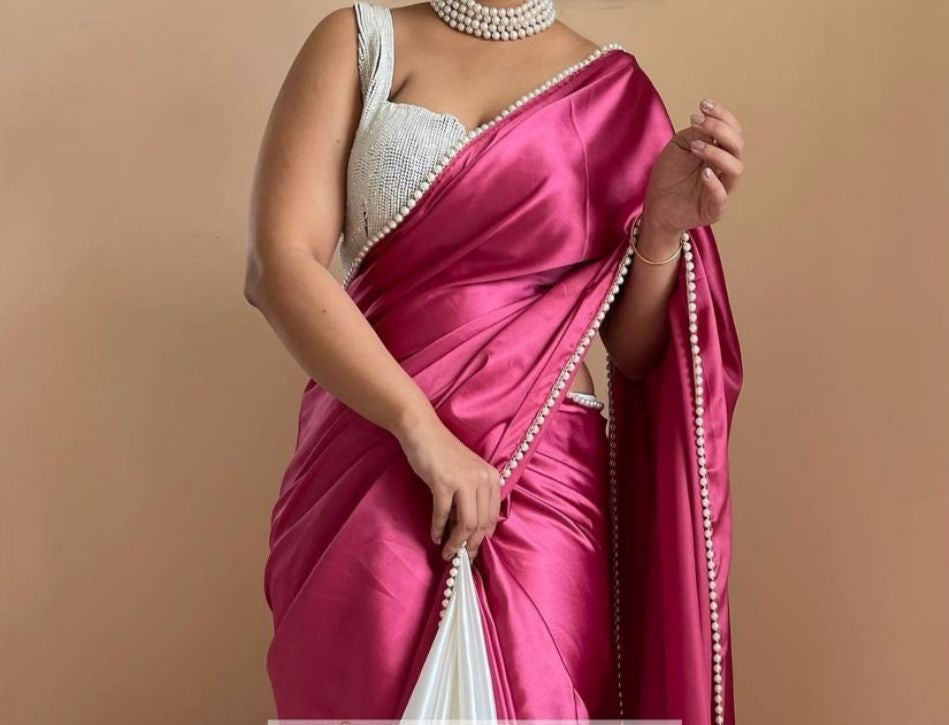 2-in-1 Satin Sarees