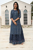 Bandhej — Hand-Block Pure Cotton Skirt & Kurti Set