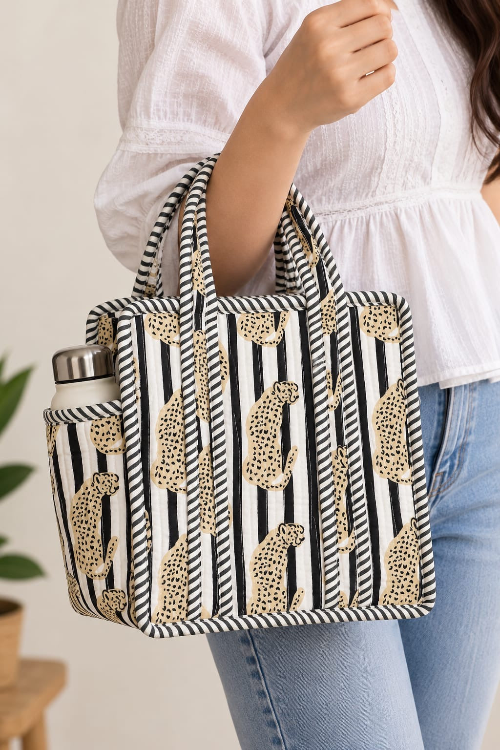 Tiger Trail · Quilted Cotton Tote Bag