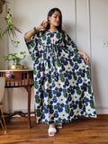 Hand Block Printed Cotton Free Size Dress