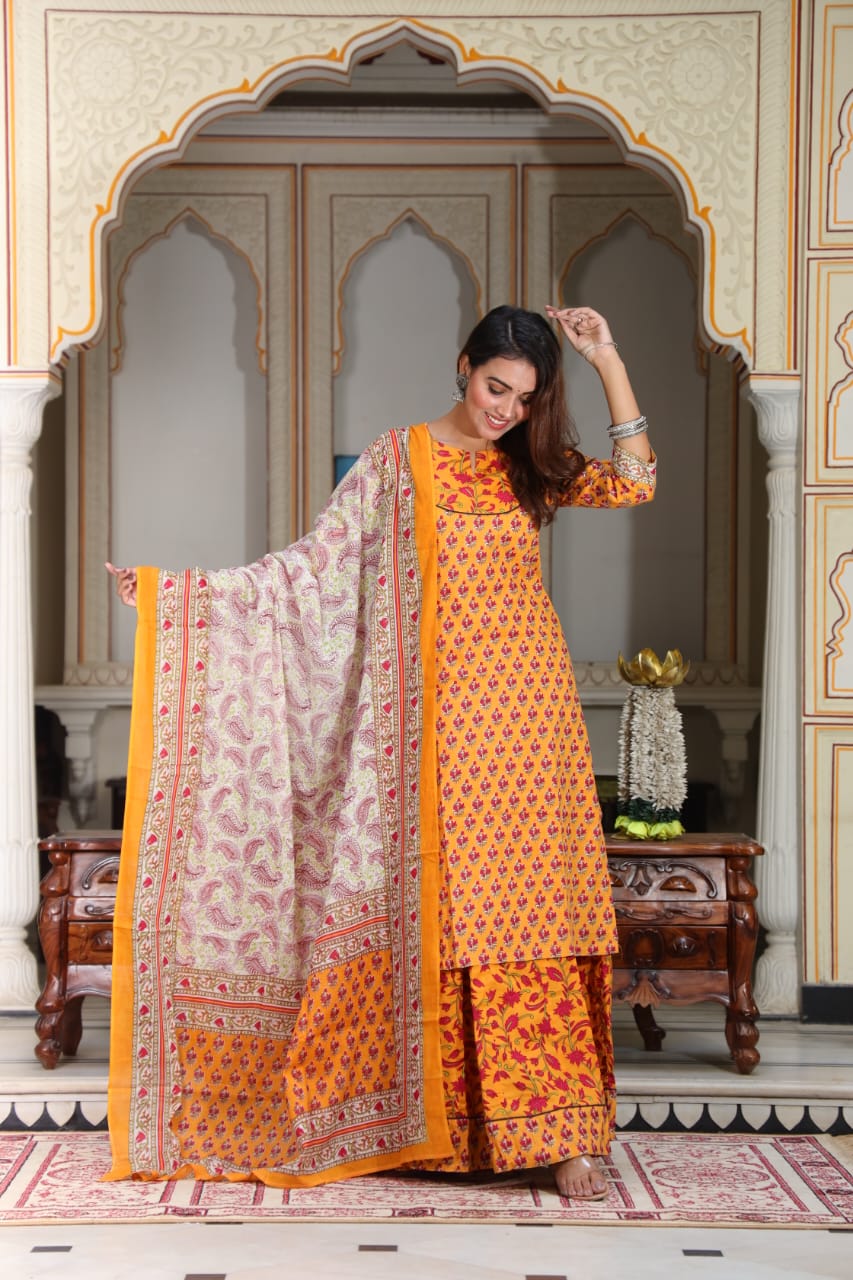 Kesariya — with dupatta