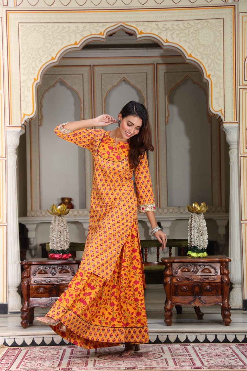 Kesariya — with dupatta