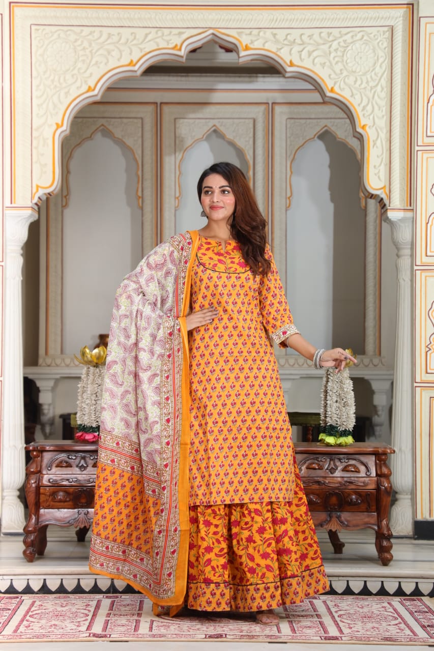 Kesariya — with dupatta