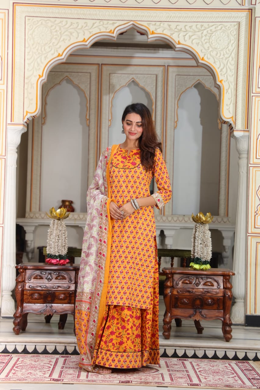 Kesariya — with dupatta