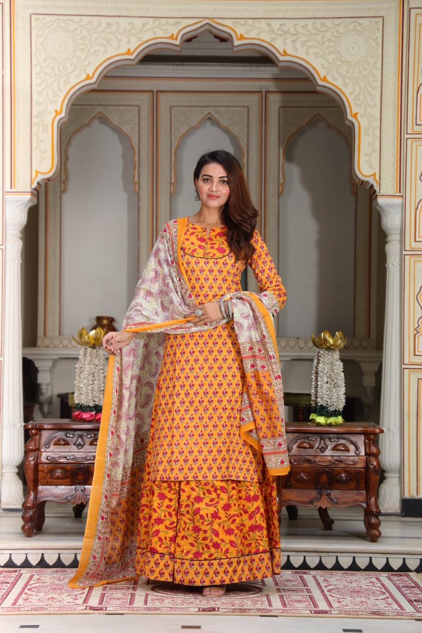 Kesariya — with dupatta
