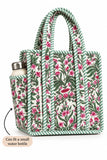 Green Garden · Quilted Cotton Tote Bag