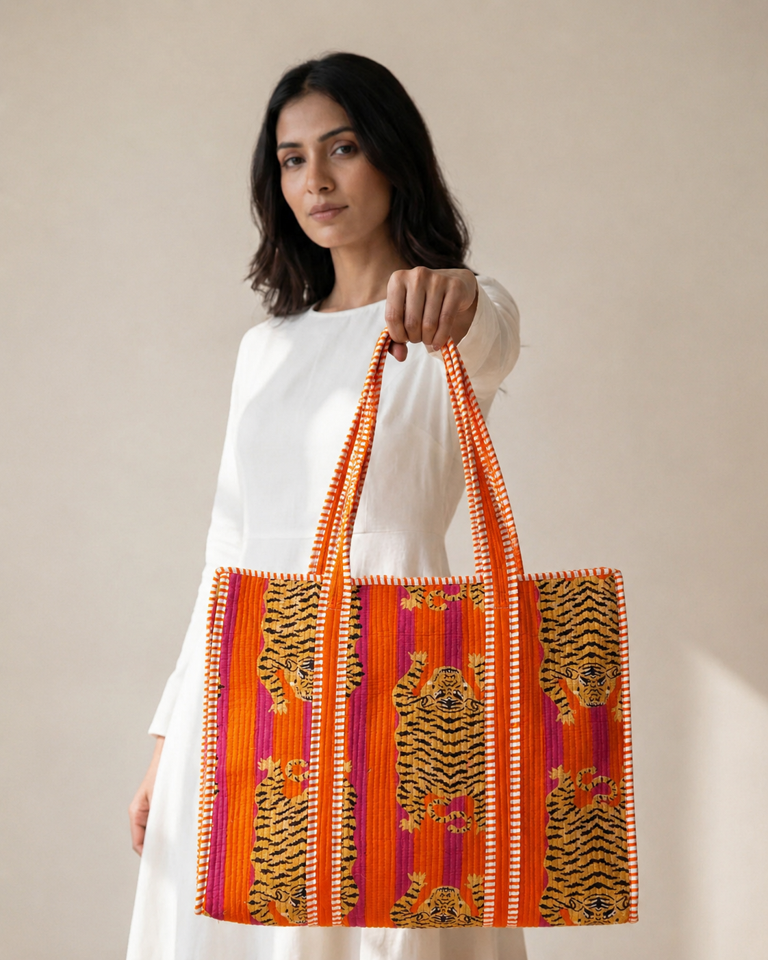 Royal Animal Tote Bag with Zip