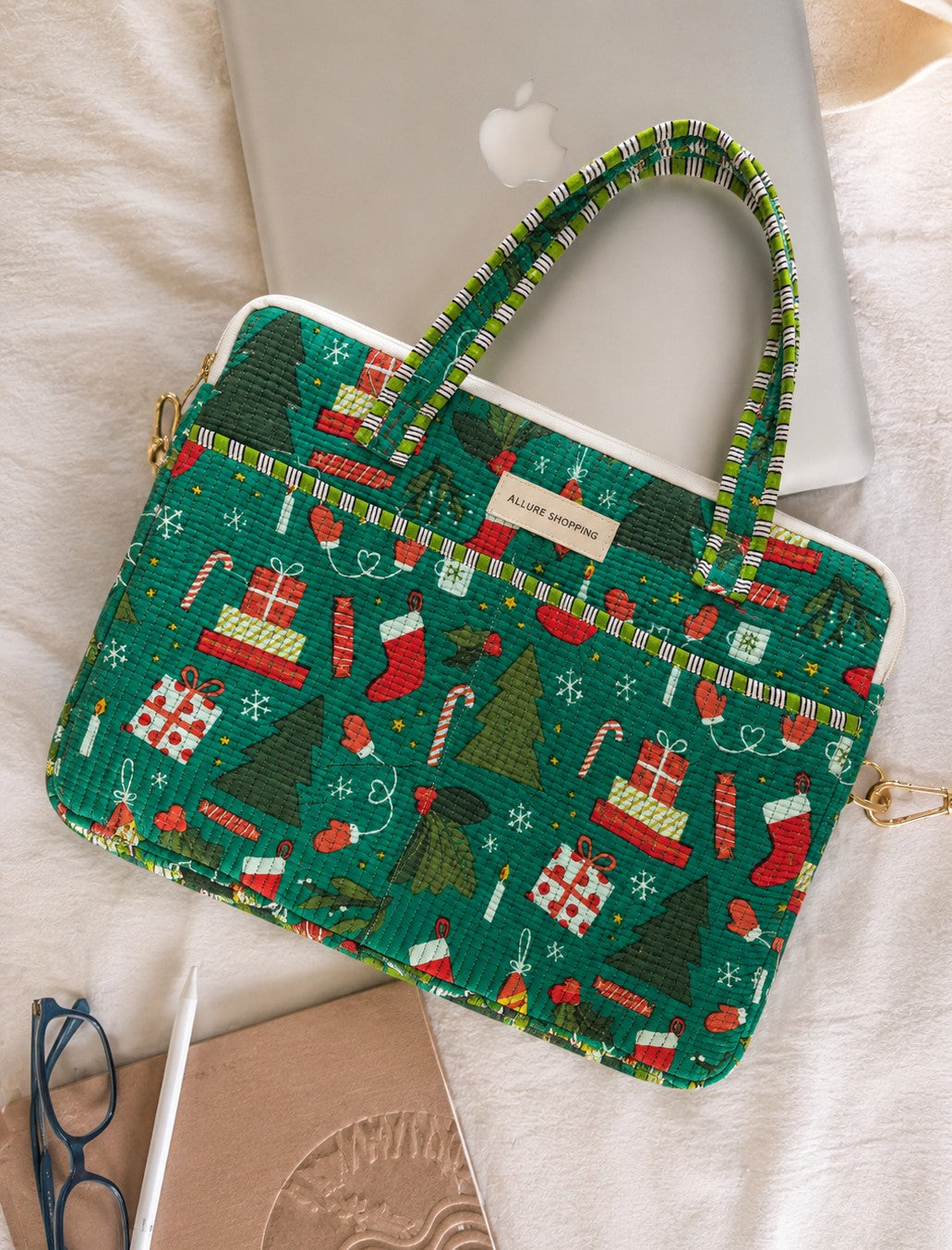 Festive Special · Quilted Cotton Laptop Sleeve