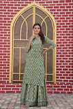 Hariyali — Hand-Block Pure Cotton Skirt & Kurti Set