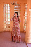 Jharokha — Hand-Block Pure Cotton Skirt & Kurti Set