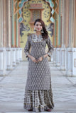 Nazaakat — Hand-Block Pure Cotton Skirt & Kurti Set