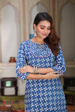 Sitara — Hand-Block Pure Cotton Skirt & Kurti Set